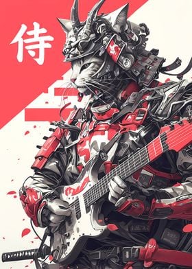 Samurai Cat Guitarist