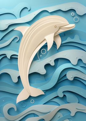 Dolphin Paper Craft