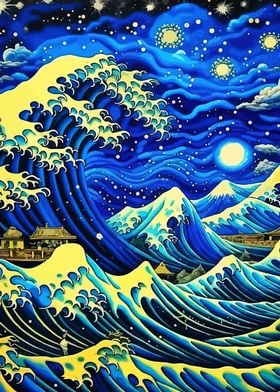 Great Wave Van Gogh Japan