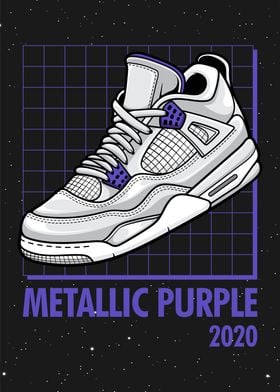 Metallic Purple Shoes
