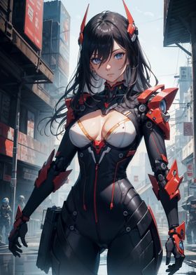 Anime Cyberpunk Girl 