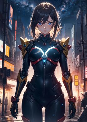 Anime Cyberpunk Girl 