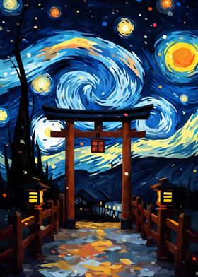 Japan Starry Night Van Gog