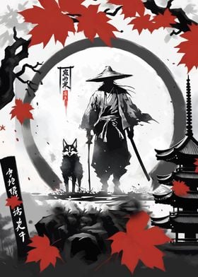 samurai and wolf