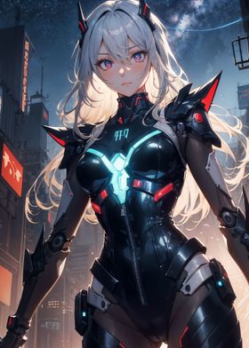 Anime Cyberpunk Girl