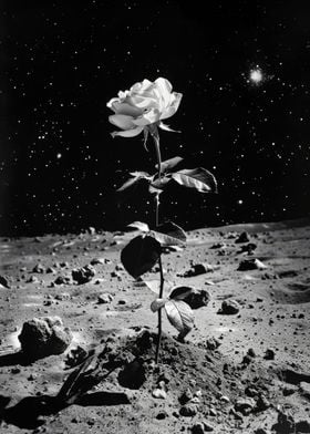 Rose Blooming on the Lunar