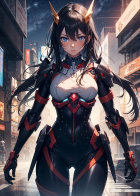 Anime Cyberpunk Girl 