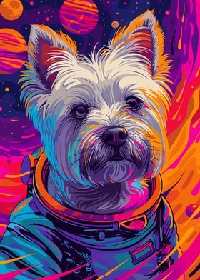 Terrier Astronaut Space