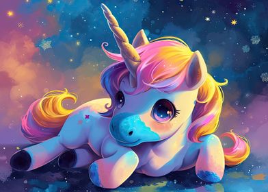 Cute Cartoon Unicorn