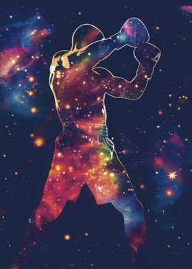 Boxing Galaxy Silhouette