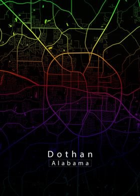 Dothan Alabama City Map