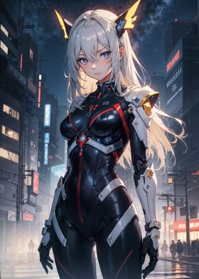 Anime Cyberpunk Girl 