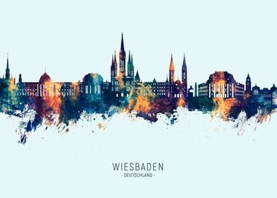 Wiesbaden Skyline Germany