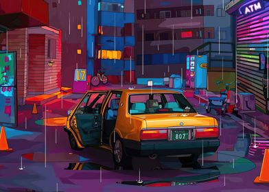 Neon Cyber Cars