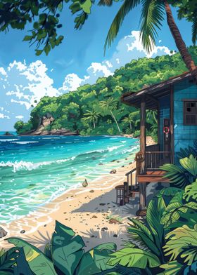 Tropical Paradise Beach