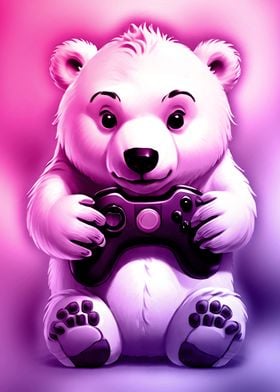 Bear playing game