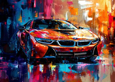 BMW I8 Painting