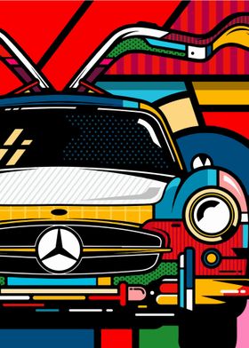 cars pop art