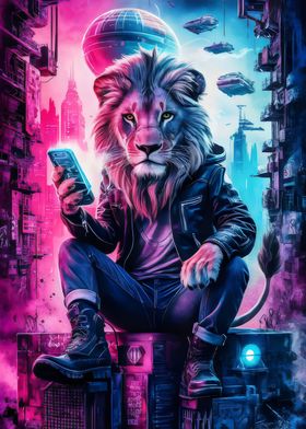 Cyberpunk Cat King