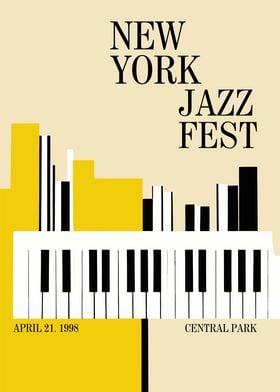 1998 NYC Jazz Fest Poster