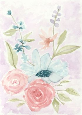 Flower Bouquet Watercolor