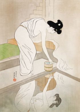 Woman at the Hot Spring