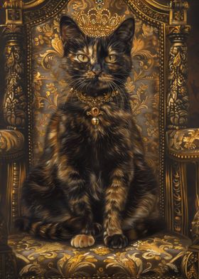 Tortoiseshell Cat Throne