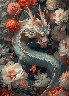 Floral Fantasy Dragon