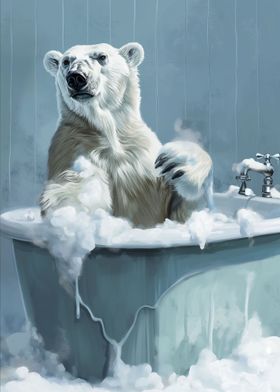 Polar Bear Bath Tub Wash