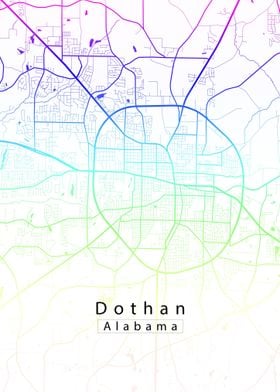 Dothan Alabama City Map