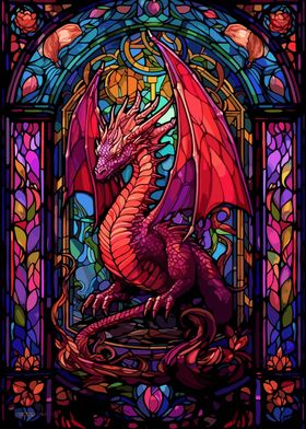 Stained Glass Dragon