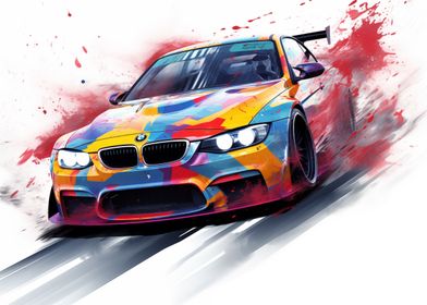 BMW drift racing car