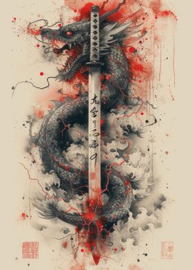 Katana Of The Black Dragon