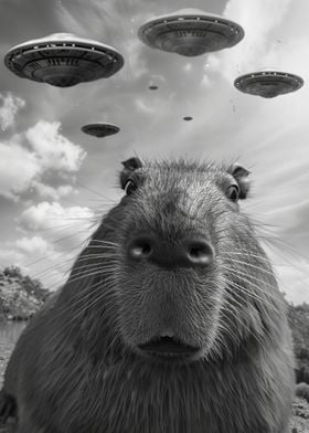 UFO Alien Capybara