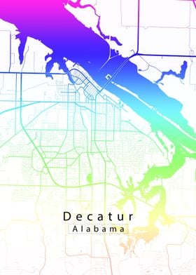 Decatur Alabama City Map