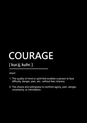 courage in meaning