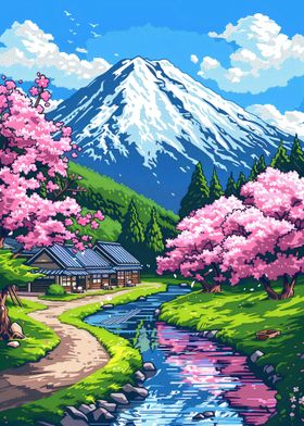  Mount Fuji and Sakura 