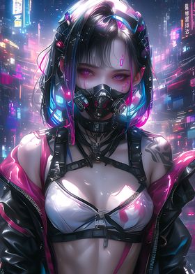 Cyberpunk Zombie Girl