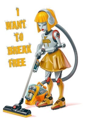 I want to break free robot