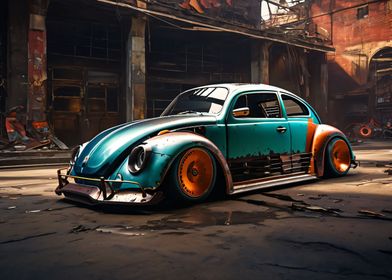 Beetle Car Racing Garbage