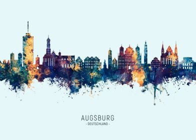 Augsburg Skyline Germany