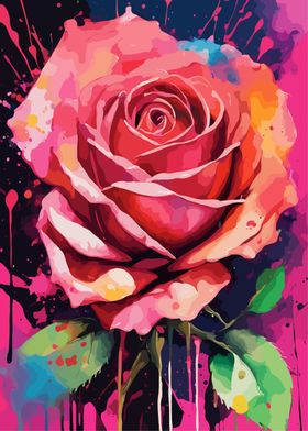 Watercolor Rose