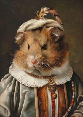 Medieval Hamster Portrait