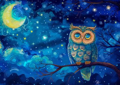 owl vangogh 