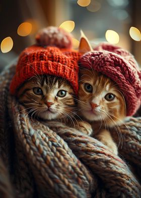 Cute Winter Cat