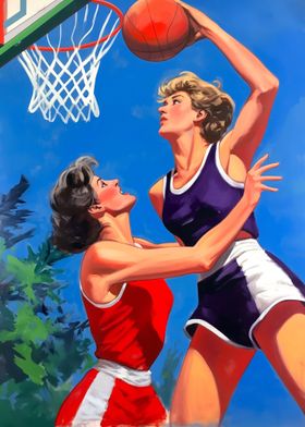 A Woman Basketball Game