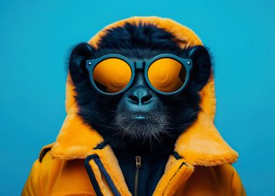 Cool Monkey with glasses