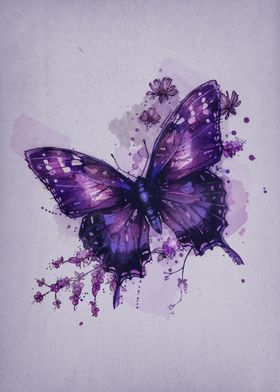 watercolor butterfly