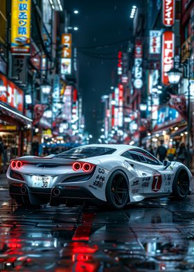 Ferrari F8 Night City