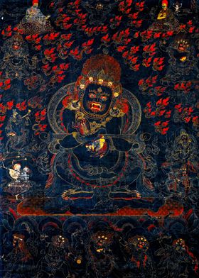 Mahakala Buddhist Thangka